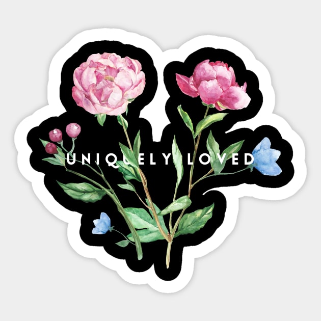 Uniquely Bloomed Sticker by FunWithLauren